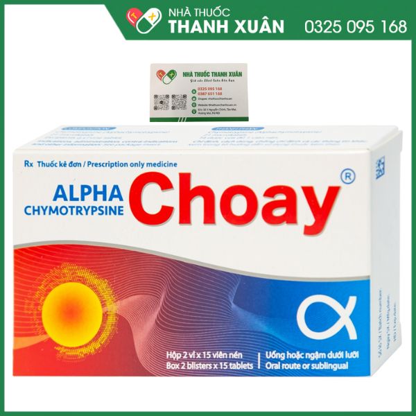 Alpha Choay - Điều trị phù nề sau chấn thương, phẫu thuật, bỏng